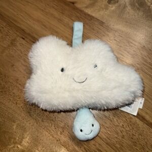 NWT Jellycat Baby Amusable Cloud & Raindrop Musical Pull 10.6-Inch Plushie